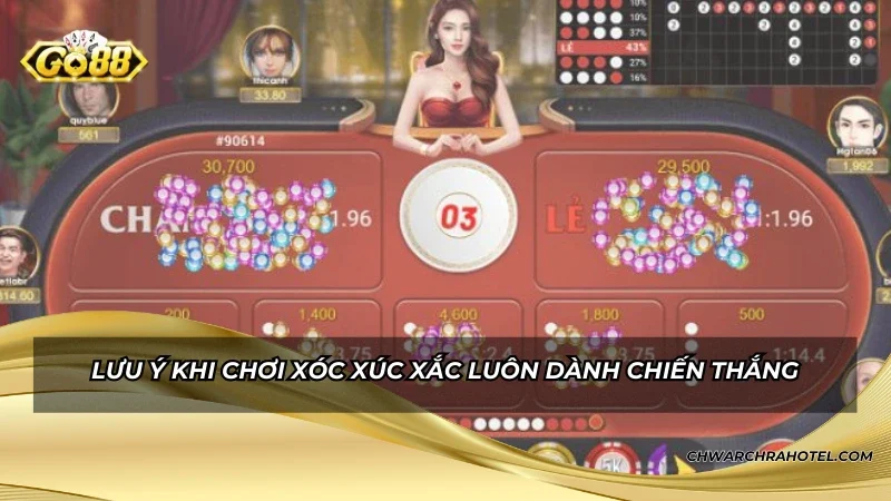 Lưu ý khi chơi xóc xúc xắc luôn dành chiến thắng